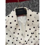 VALENTINO 2025SS French Retro Style ♥️ Silk Satin Suit Set - Handmade Bow V-Neck Polka Dot Blazer & Shorts - Image 19
