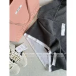 miumiu 2025SS Fall/Winter Collection 🩶 Mock Two-Layer Sweater - Embroidered Logo Imported Cashmere Blend - Image 9