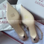 VALENTINO 2025P Spring/Summer Collection 🎀 Leather Bow Kitten Heels - Handcrafted 3D Bow Pointed-Toe Sandals - Image 8