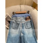 ACNE STUDIOS 25 Early Fall Collection 👖 Layered Two-in-One Washed Jeans - Enzyme Gradient "Spicy Girl" Denim - Image 7