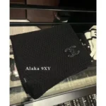 Chanel 2024N Ski Collection 🖤 Heavyweight Cashmere Scarf / Knit Beanie with Metallic Logo - Ultra Warmth & Face-Slimming Effect - Image 12