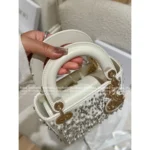 Dior 2025 Limited Edition ⭐️ Silk Satin Embroidered Lady Dior Bag - Crystal Beaded "Socialite Collector's Piece" - Image 9
