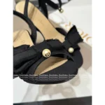 Dior 2025 Spring/Summer Collection 🎀 3D Bow Heels - Pearl Logo Strappy Sandals & Pumps - Image 2