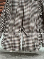 Loewe 2025SS Designer Embroidery Set 🤎 Back-Slit Plaid Shirt + Asymmetric Skirt - Autumn New Arrival - Image 25