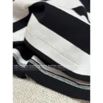CELINE 25SS Spring/Summer Collection ☑️ Women's Classic Black & White Cotton Tee - Embroidered Letter Logo Short-Sleeve T-Shirt - Image 11