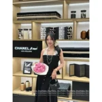 Chanel First Stock Available! 2025B Crystal Star Logo Caviar Leather Box Bag - Multi-Way (Handheld/Crossbody) - Image 7