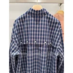 miumiu 2025SS Early Fall Collection 🆕 Classic Plaid Baseball Jacket - Notch Collar & Logo Appliqué w/ Contrast Sleeves - Image 14