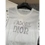 Dior 2025 Spring/Summer Collection 🌸 Print Logo Sleeveless Top - Studded Cuff Design - Image 18