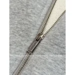 miumiu 🩶 2025SS Early Autumn New Collection Cotton Zip-Up Oversized Letter Logo Jacket Hoodie for Women - Image 7
