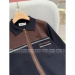 miumiu 2025ss Early Fall Collection - Patchwork Suede, American Retro Preppy Style Wool Zip-Up Knit Cardigan - Image 9