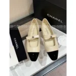 Chanel 25B Early Fall Collection 🌈 Runway Bow Mary Janes - Square-Toe Pump with Handcrafted Logo Detail - Image 11