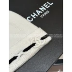 Chanel 2025B Fall/Winter Collection ❄️ Black & White Line Logo Beanie - 100% Imported Cashmere Knit - Image 5