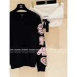 Chanel 25B Fall/Winter Collection 🎀 Bow Cuff Cashmere Sweater - 100% Kashmir Wool Pullover with Jacquard Logo - Image 15