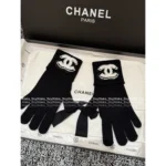 Chanel 25B Fall/Winter Collection ❄️ Towel-Embroidered Logo Set - 100% Kashmir Cashmere Scarf/Beanie/Gloves - Image 20