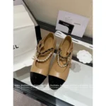 Chanel 25B Early Fall Collection ⛓️ Runway Chain & Patent Leather Mary Janes - Pearl-Accented Pumps for Elegant Style - Image 17