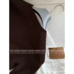 Prada 2025SS Early Fall Collection 🤎 Cashmere Blend Long Cardigan - Slim-Fit Cafe-Au-Lait Knit Open Front - Image 4