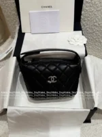 Chanel First Stock Available! ✨ 2025B Crystal Star Logo Bag - Caviar Leather Box Bag w/ Multi-Way Strap - Image 4