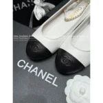 Chanel 2025B Early Fall Collection 🐼 Color-Block Mary Janes - Leather Chain Strap Two-Tone Pumps - Image 12