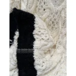 Chanel 2025B Early Fall Collection - Women's Black & White Contrast Mohair/Wool-Silk Blend V-Neck Knit Cardigan & Pullover - Image 11