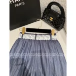 Chanel Vintage Exclusive Keep Edition ☑️ ©️©️ High-Waisted Wide-Leg Jeans - Adjustable Ribbon Belt & Retro Denim - Image 5