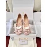 Dior 2025SS Lovely-D 3D Handmade Bow Silk Satin Ballet Flats 🩰 Lambskin Lining - Image 2