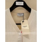 THOM BROWNE 2025SS Early Fall Collection 👧 Women's V-Neck Cardigan - Imported Lambswool & Cashmere Blend 🐑 - Image 12