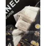 Chanel 2025B Early Fall Collection 🌈 Colorful Emblem Print Jeans - High-Waisted Wide-Leg w/ Enzyme Wash Denim - Image 3