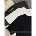 Chanel 🤍 2025B Spring/Summer New Collection Crochet Hollow-Out Round Neck Sleeveless Knit Tank / Short-Sleeve T-Shirt - Image 6