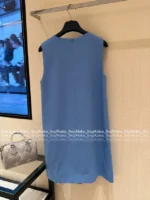 Louis Vuitton 2025SS Spring/Summer Collection 🩵 Color-Block Clover Dress - Pleated Cut-Out Sheath with Metal Chain Details - Image 20