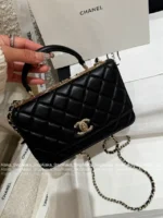 Chanel 2025S Sakura Pink Collection 🌸 Trendy CC Chain Bag - Heavy Crystal Letter Logo & Handle ⛓️ - Image 25