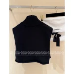 Chanel 2025B Fall/Winter Collection 🤍 Fashion-Forward Zip Neck Cape - 100% Kashmir Cashmere Convertible Scarf - Image 14