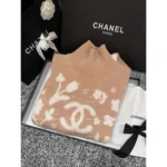 Chanel 2024N Coco Neige Ski Collection ❄️ Jacquard Logo Cashmere Sweater - High-Neck Knit with Dust Bag Packaging - Image 11