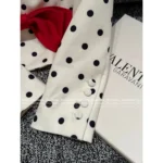 VALENTINO 2025SS French Retro Style ♥️ Silk Satin Suit Set - Handmade Bow V-Neck Polka Dot Blazer & Shorts - Image 17