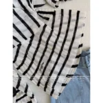 Dior 2025 Early Autumn Collection 🔍 Celebrity-Inspired Knitwear - Cashmere/Silk Blend Diagonal Stripe Sweater - Image 21