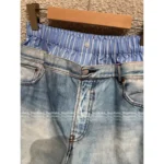 ACNE STUDIOS 25 Early Fall Collection 👖 Layered Two-in-One Washed Jeans - Enzyme Gradient "Spicy Girl" Denim - Image 5
