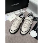 Chanel 2025B Fall/Winter Collection 🔎 Classic Quilted Panda 🐼 Black & White Color-Block Platform Sneakers 👟 - Chunky Lift Sole - Image 6