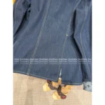 Louis Vuitton 2025SS Early Fall Collection 💙 Women's Denim Jacket - Cuff Lining Clover Print Logo & Metal Button Detail - Image 12