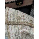 Chanel 25A Early Fall Collection 💛 Haute Atelier Waistcoat - Gold-Thread Woven Tweed Vest w/ Crystal Buttons - Image 17