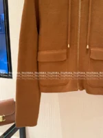 Celine 2025SS Early Fall Collection 🤎 Reversible Hooded Cardigan - Double-Faced ©️ Jacquard Logo & Wool Blend - Image 20