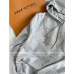 Louis Vuitton 25SS Early Fall Collection 🩶 Heavyweight Embroidered Logo Hoodie - Crystal-Studded Pullover w/ Relaxed Fit (Effortlessly Versatile~) - Image 9