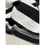 CELINE 25SS Spring/Summer Collection ☑️ Women's Classic Black & White Cotton Tee - Embroidered Letter Logo Short-Sleeve T-Shirt - Image 9