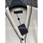 Louis Vuitton 2025SS Early Fall Collection 🆕 Gianna Jun Inspired Cardigan - Cashmere/Lambswool Blend w/ Towel Jacquard & Color-Block V-Neck - Image 17