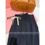 miumiu 2025SS Early Fall Collection 🔍 High-Waisted Pleated Skirt - Wool/Mohair Blend with 3D Tailoring - Image 14