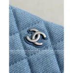 Chanel 2025C New Collection 💙 Denim Mini Tote Bag - Enzyme-Washed Denim w/ Detachable Chain Strap ⛓️ - Image 10