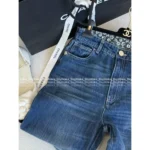 Chanel 2025B Early Fall Collection 👖 Jennie-Inspired "High IQ" Jeans - Runway Straight-Leg Trousers for Polished Style - Image 10