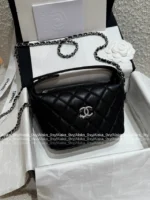 Chanel First Stock Available! ✨ 2025B Crystal Star Logo Bag - Caviar Leather Box Bag w/ Multi-Way Strap - Image 2