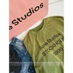 ACNE STUDIOS 1996 Series New Colorway 🆕 Round Neck Logo Tee - Cotton Short/Long Sleeve Shirt - Image 16