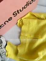 ACNE STUDIOS 2025SS Early Fall Collection 🍋 Supermodel-Approved Cardigan - Imported Mohair Blend Asymmetric Knit - Image 11