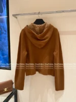 Celine 2025SS Early Fall Collection 🤎 Reversible Hooded Cardigan - Double-Faced ©️ Jacquard Logo & Wool Blend - Image 19