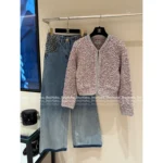 Chanel 2025B Early Fall Collection 🌈 Runway-Ready Colorblock Tweed Jacket - Handwoven Yarn w/ Crystal-Edge Buttons (Haute Atelier Craftsmanship) - Image 9